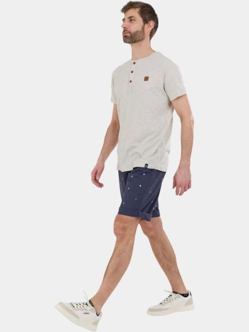 Fundango Phase Henley T-shirt férfi rövid ujjú póló homok színben 4