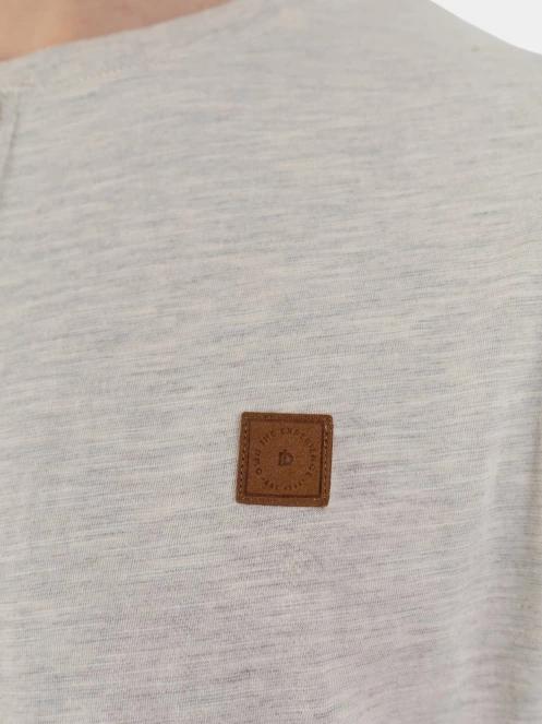 Fundango Phase Henley T-shirt férfi rövid ujjú póló homok színben 7