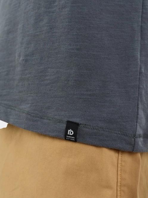 Fundango Phase Henley T-shirt férfi rövid ujjú póló szürke színben 8