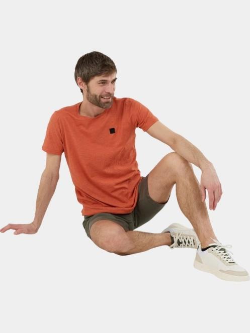 Fundango Jaggy II Structured T-shirt férfi rövid ujjú póló narancssárga színben 4