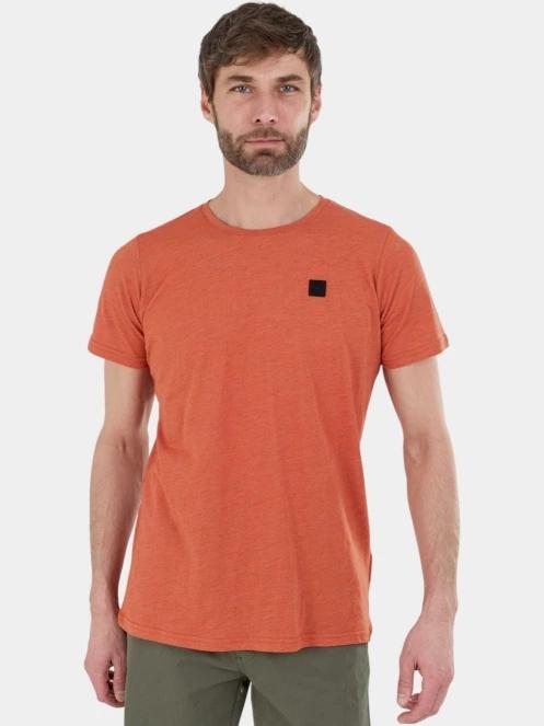 Fundango Jaggy II Structured T-shirt férfi rövid ujjú póló narancssárga színben 5