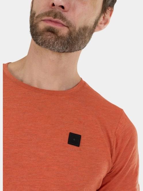 Fundango Jaggy II Structured T-shirt férfi rövid ujjú póló narancssárga színben 6