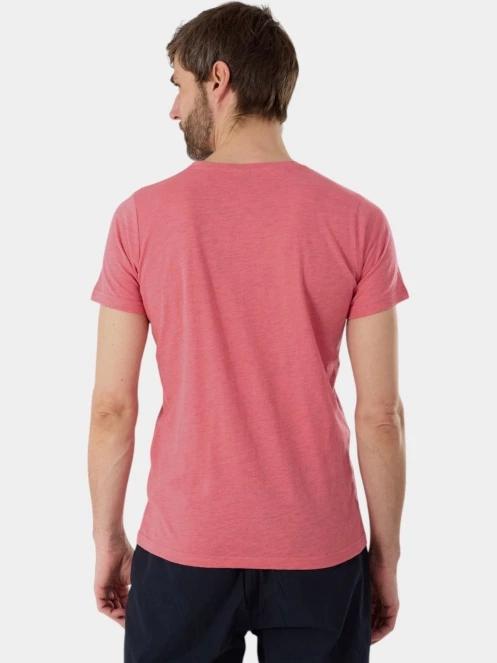 Fundango Jaggy II Structured T-shirt férfi rövid ujjú póló rózsaszín színben 3