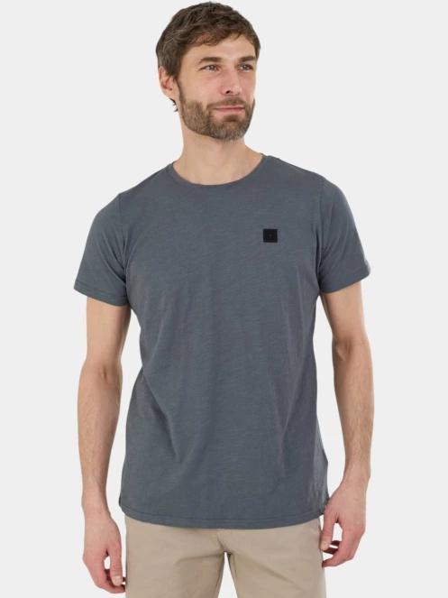 Fundango Jaggy II Structured T-shirt férfi rövid ujjú póló szürke színben 5