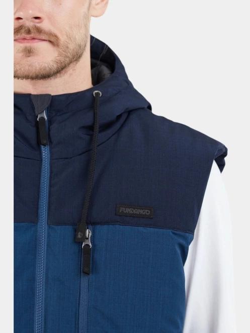 Fundango Karl Padded Vest férfi mellény kék színben 5
