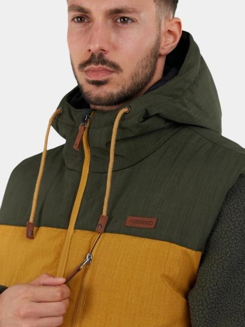 Fundango Karl Padded Vest férfi mellény sárga színben 5