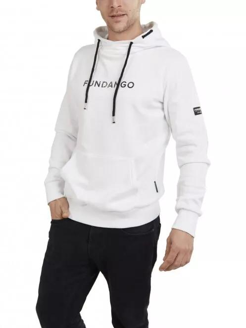 Fundango Hoover Hooded sweatshirt férfi kapucnis pulóver fehér színben 2