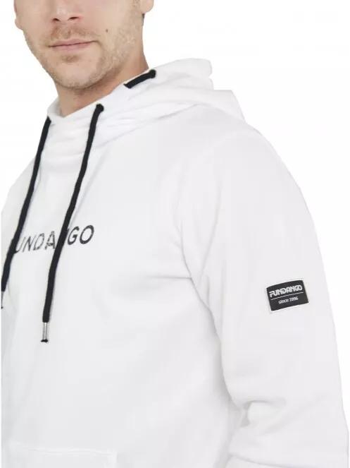 Fundango Hoover Hooded sweatshirt férfi kapucnis pulóver fehér színben 4