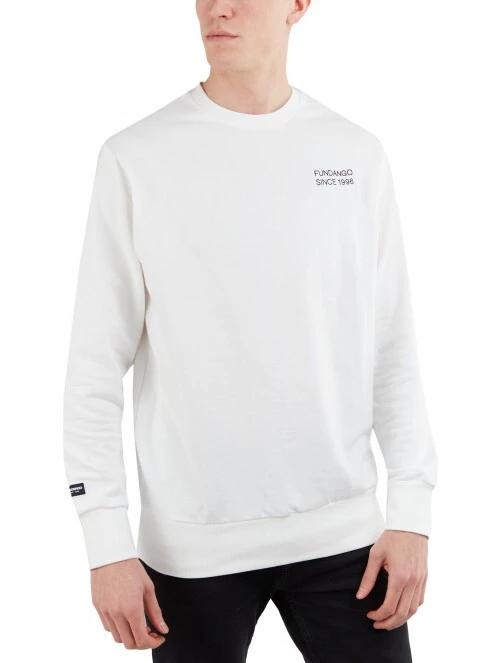 Fundango Warren Sweatshirt férfi pulóver fehér színben 2