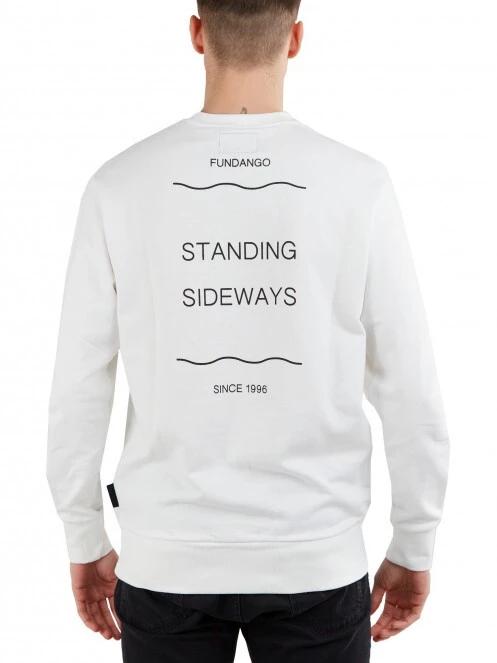 Fundango Warren Sweatshirt férfi pulóver fehér színben 3