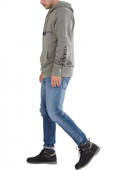 Fundango Talis Hooded Sweatshirt férfi pulóver zöld színben 4