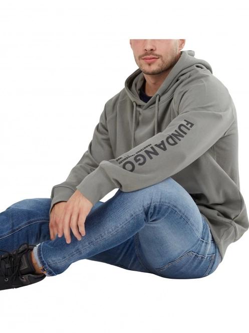 Fundango Talis Hooded Sweatshirt férfi pulóver zöld színben 5