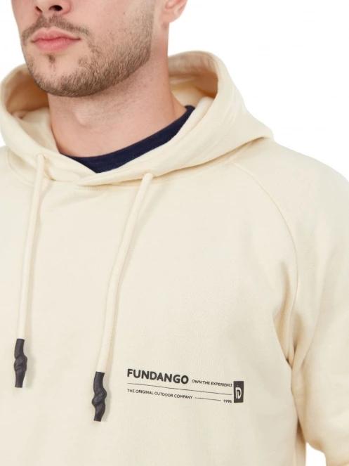 Fundango Talis Hooded Sweatshirt férfi pulóver homok színben 5
