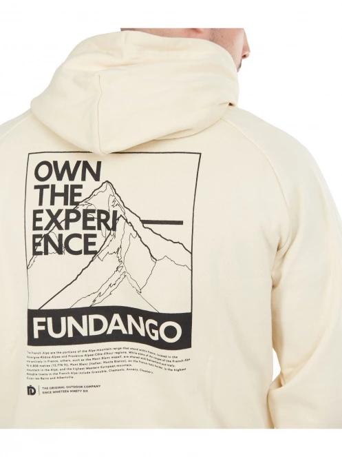 Fundango Talis Hooded Sweatshirt férfi pulóver homok színben 7
