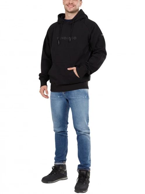 Fundango Talis Hooded Sweatshirt férfi pulóver fekete színben 4