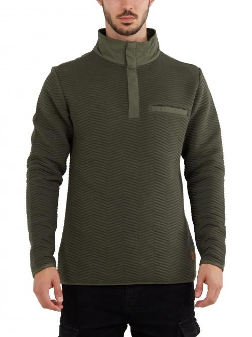 Fundango Vertigo Sweatshirt férfi pulóver oliva színben 2