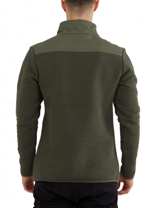 Fundango Vertigo Sweatshirt férfi pulóver oliva színben 3