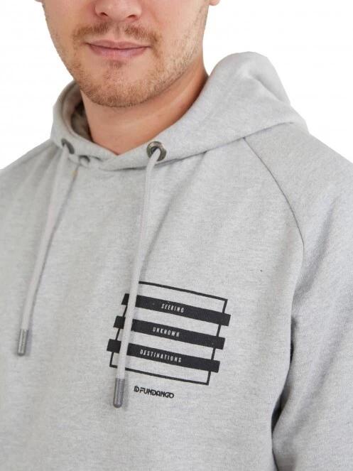 Fundango Talis Hooded Sweatshirt férfi kapucnis pulóver fehér színben 5