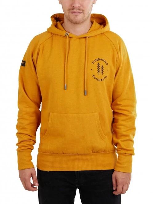 Fundango Talis Hooded Sweatshirt férfi kapucnis pulóver sárga színben 2