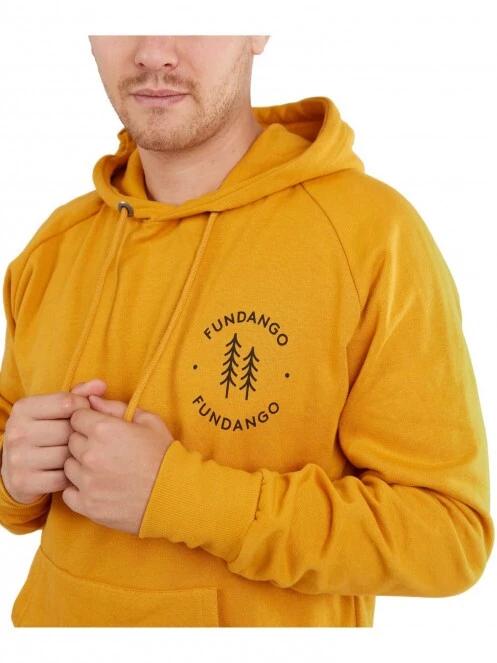 Fundango Talis Hooded Sweatshirt férfi kapucnis pulóver sárga színben 4