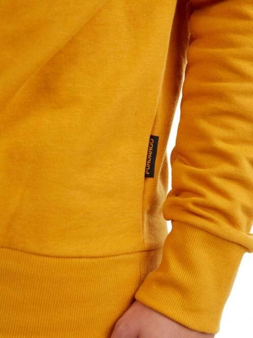 Fundango Warren Sweatshirt férfi pulóver sárga színben 7
