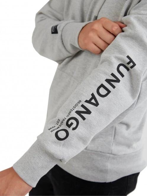 Fundango Dixon Hooded Sweatshirt férfi kapucnis pulóver fehér színben 5