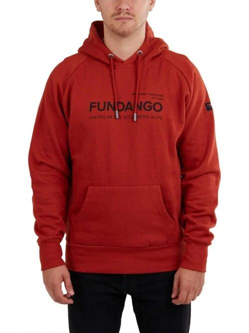 Fundango Dixon Hooded Sweatshirt férfi kapucnis pulóver narancssárga színben 2