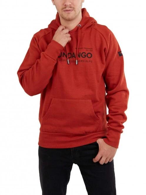 Fundango Dixon Hooded Sweatshirt férfi kapucnis pulóver narancssárga színben 4