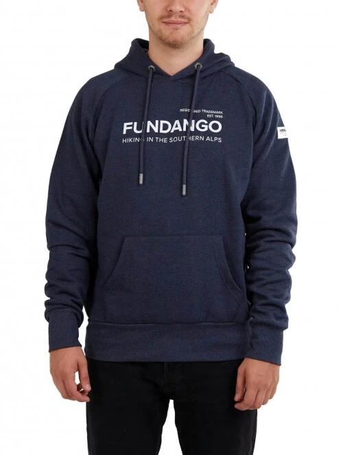 Fundango Dixon Hooded Sweatshirt férfi kapucnis pulóver kék színben 2