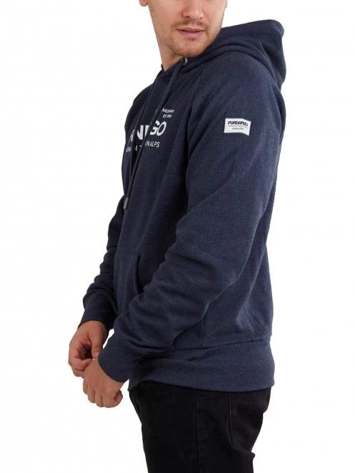 Fundango Dixon Hooded Sweatshirt férfi kapucnis pulóver kék színben 5