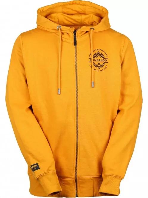 Fundango West Point Hooded Pullover férfi kapucnis pulóver sárga színben 6
