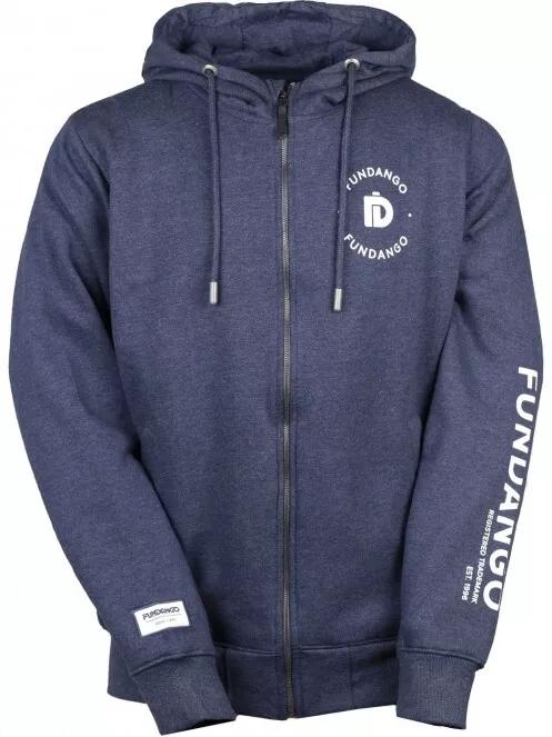 Fundango West Point Hooded Pullover férfi kapucnis pulóver kék színben 7