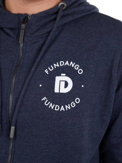 Fundango West Point Hooded Pullover férfi kapucnis pulóver kék színben 5