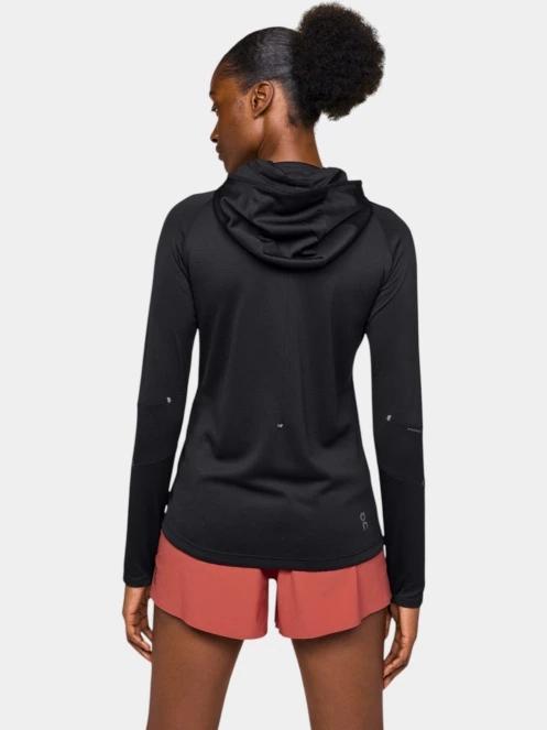 ON Climate Zip Hoodie női kapucnis pulóver fekete színben 3