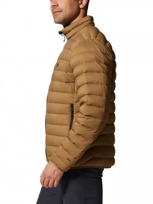 Mountain Hardwear Deloro Down Jacket férfi pehelykabát barna színben 5