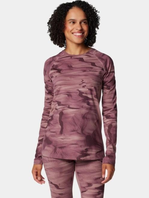 Columbia Omni-Heat Infinity Knit LS Crew női aláöltöző felső lila színben 2