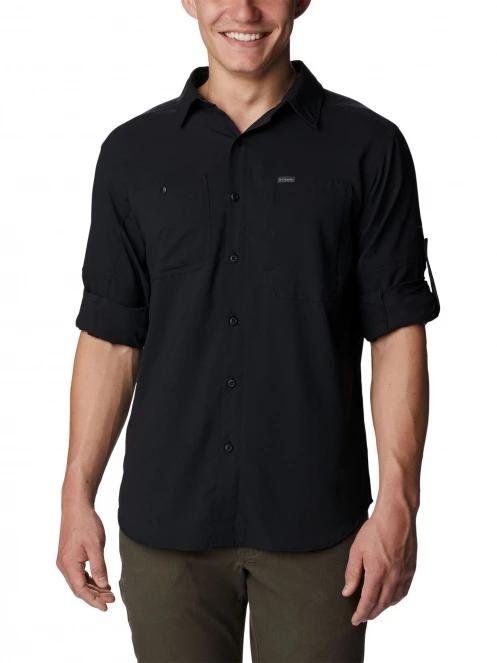 Columbia Silver Ridge Utility Lite Long Sleeve Shirt férfi hosszú ujjú túraing fekete színben 5