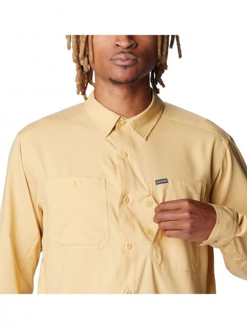 Columbia Silver Ridge Utility Lite Long Sleeve Shirt férfi hosszú ujjú túraing sárga színben 6