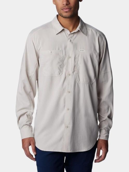 Columbia Silver Ridge Utility Lite Long Sleeve Shirt férfi hosszú ujjú túraing homok színben 2