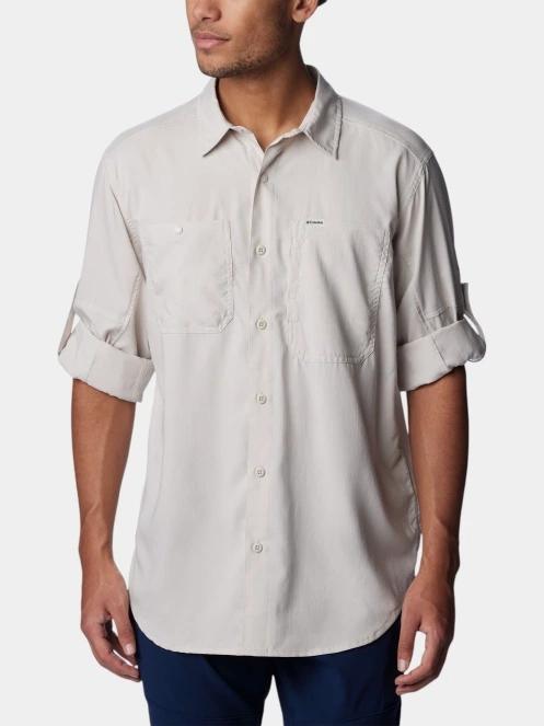 Columbia Silver Ridge Utility Lite Long Sleeve Shirt férfi hosszú ujjú túraing homok színben 5