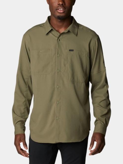 Columbia Silver Ridge Utility Lite Long Sleeve Shirt férfi hosszú ujjú túraing zöld színben 2