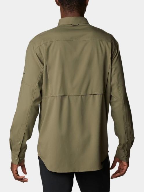 Columbia Silver Ridge Utility Lite Long Sleeve Shirt férfi hosszú ujjú túraing zöld színben 4
