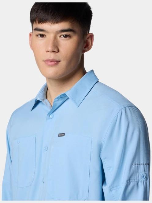 Columbia Silver Ridge Utility Lite Long Sleeve Shirt férfi hosszú ujjú túraing kék színben 6