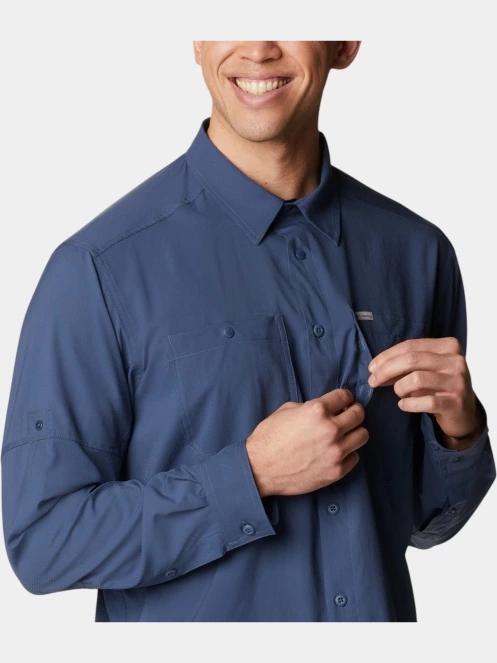 Columbia Silver Ridge Utility Lite Long Sleeve Shirt férfi hosszú ujjú túraing kék színben 6