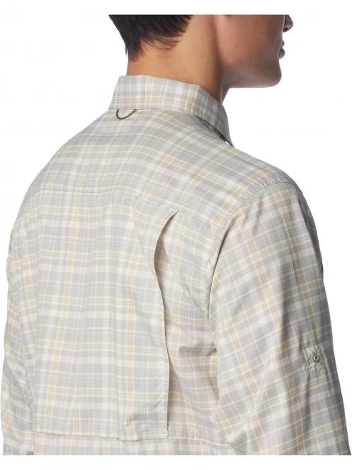 Columbia Silver Ridge Utility Lite Plaid Long Sleeve Shirt férfi hosszú ujjú túraing homok színben 7