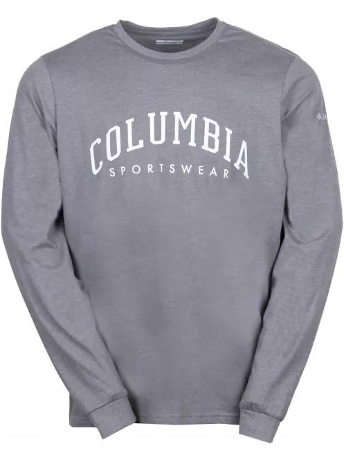 Columbia Csc Seasonal Logo LS Tee férfi hosszú ujjú póló szürke színben 2