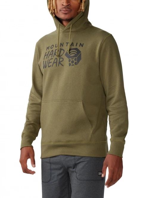 Mountain Hardwear MHW Logo Pullover Hoody férfi kapucnis pulóver zöld színben 5