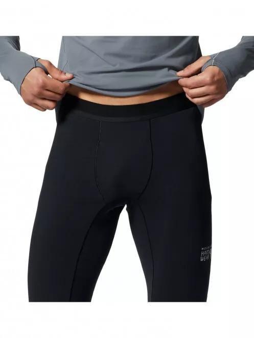 Mountain Hardwear Mountain Stretch Tight férfi aláöltöző nadrág fekete színben 5