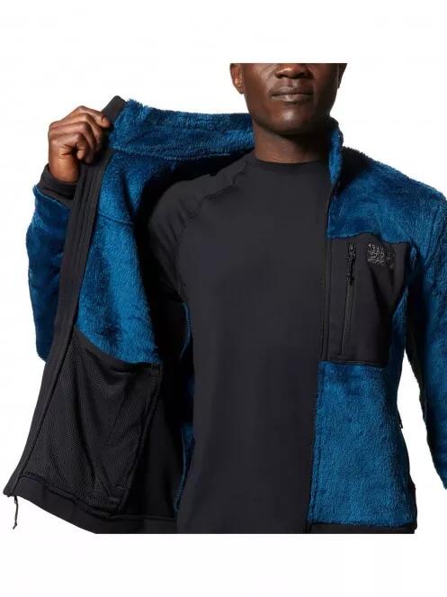 Mountain Hardwear Polartec High Loft Jacket férfi polár pulóver kék színben 5