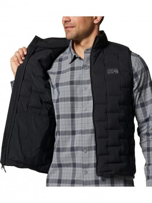 Mountain Hardwear Stretchdown Vest férfi mellény fekete színben 5